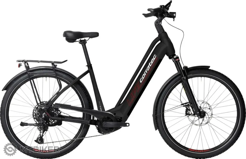 Ieftin Bicicletă electrică Corratec Life CX6 Classic 27.5, black/red/white - 53