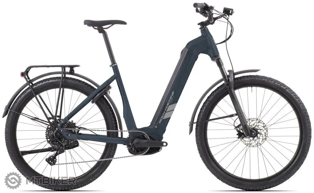 Ultima șansă bicicletă electrică Rock Machine eRokk B90T 29, matte nightstorm blue - M