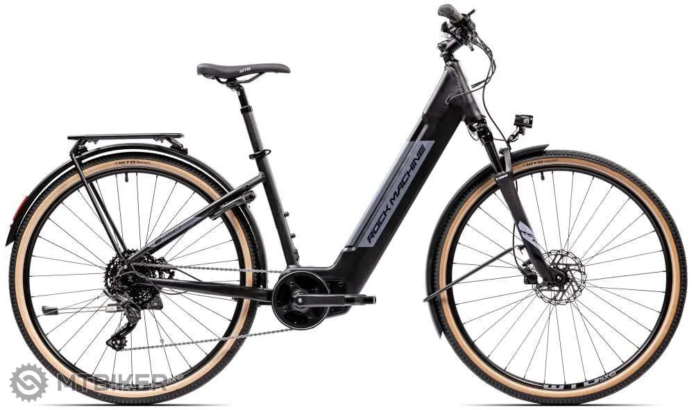 Bicicletă electrică Rock Machine Crossride e450 Touring 28, black/grey - L Vezi acum