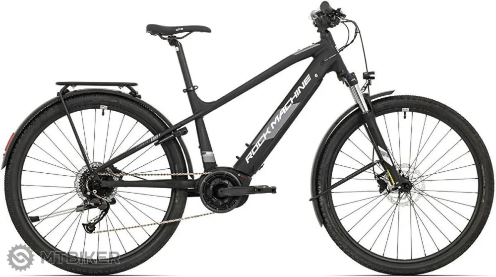 Bicicletă electrică Rock Machine Torrent INT e50-29B Touring, glossy black/grey - 21" (XL) Ieftin