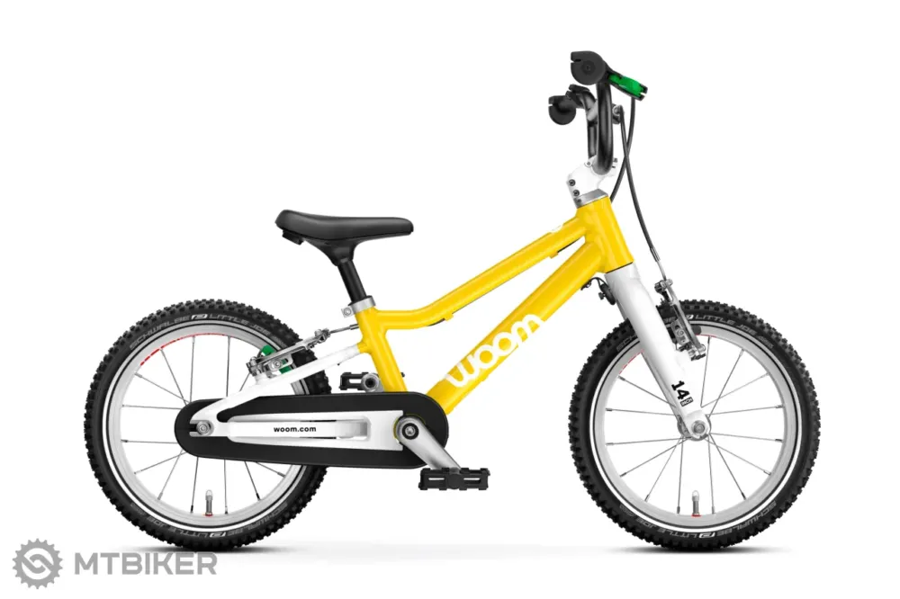 Bicicletă copii woom GO 2 14, vibrant yellow Bestseller