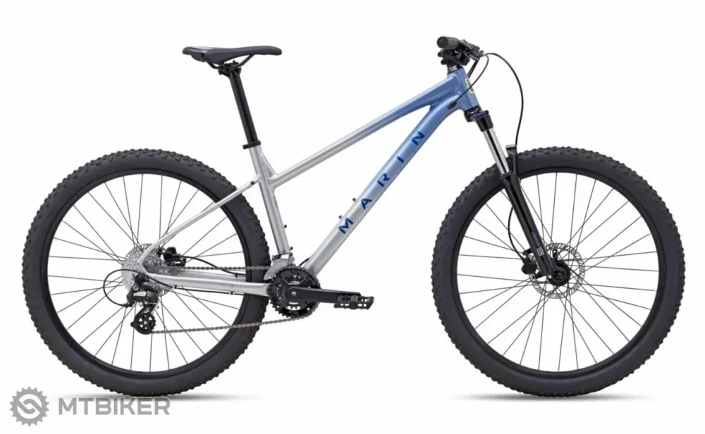 Bicicletă damă Marin Wildcat Trail 3 WFG 27.5, argintiu/albastru - L Chilipir