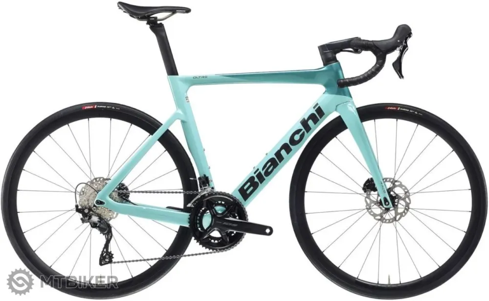 Chilipir Bicicletă Bianchi Oltre RACE 105, metallic celeste - 55