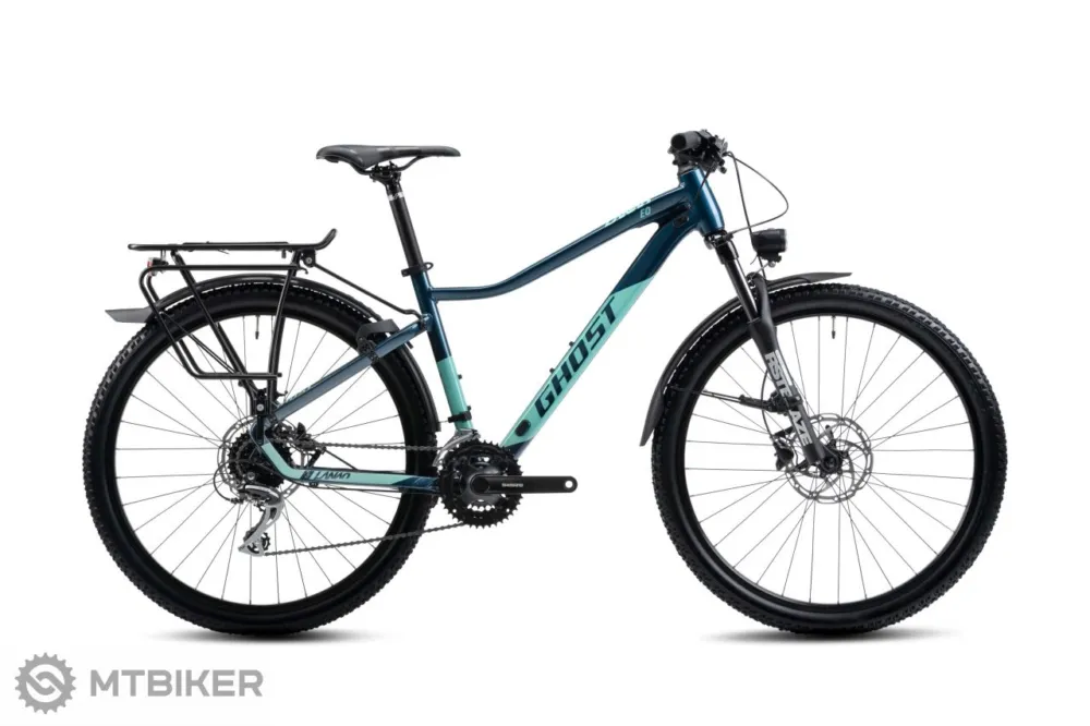 Mai ieftin Bicicletă de damă GHOST Lanao EQ 27.5, pearl poseidon blue/light green matt - M (165-180 cm )