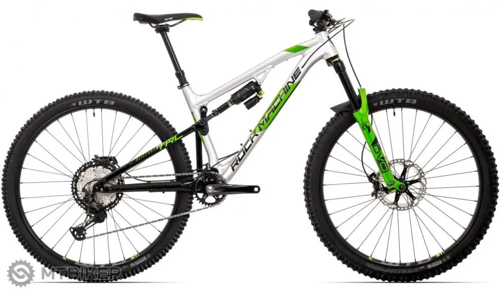Bicicleta Rock Machine Blizzard TRL 90-29, argintiu/negru/verde - L Ofertă specială