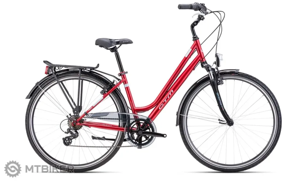 Bicicletă de damă CTM FLORENCE 28, burgundy mat - 17" Nu rata