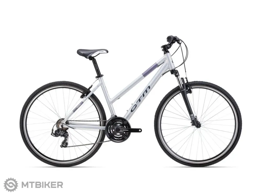 Bicicletă CTM MAXIMA 1.0, oțel/violet deschis - M Reducere extra