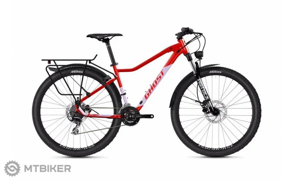 Bicicletă femei GHOST Lanao EQ 27.5, pearl red gloss/pearl purple matt - M (165-180 cm ) Mai ieftin