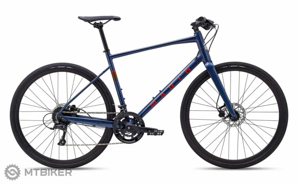 Bicicletă Marin Fairfax 3 28", albastru/portocaliu - M Reducere specială