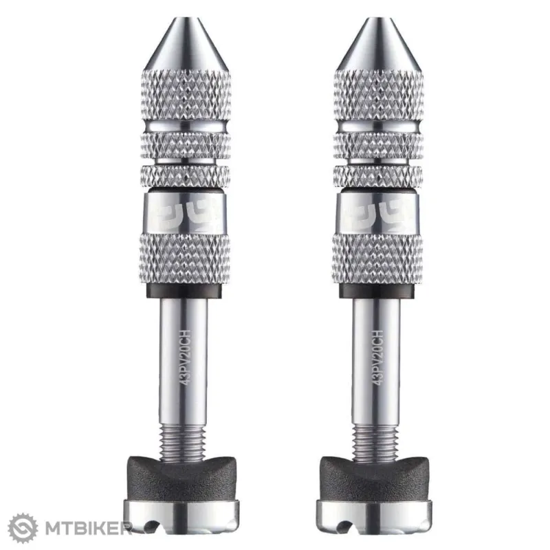 Premium Valve tubeless e-thirteen Quickfill Gen2, auto valve 23-31 mm, argintiu