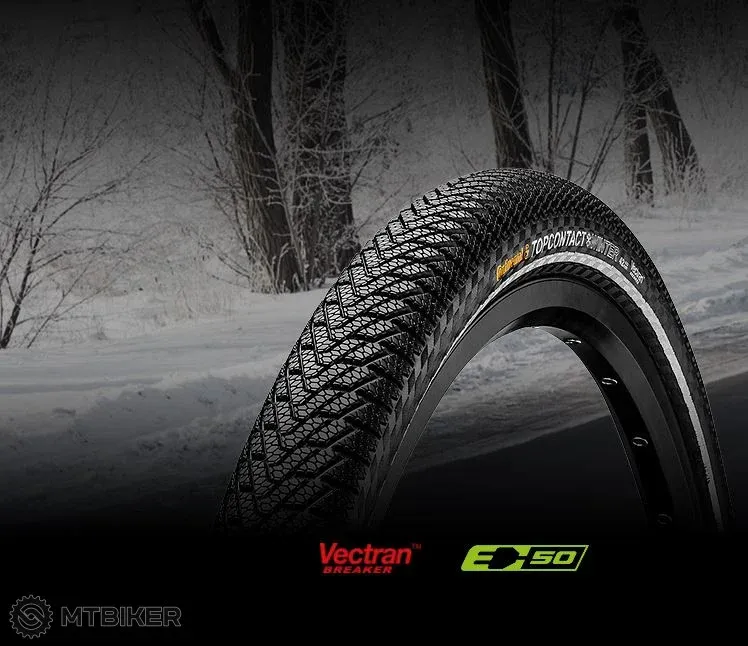 Anvelopă Continental Top CONTACT II Winter Premium 26x2.2", kevlar, reflex Cel mai bun preț