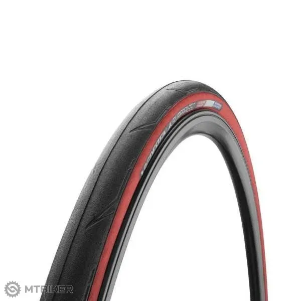 Anvelopă Vredestein SUPERPASSO 700x25C, kevlar, negru/roșu Reduceri