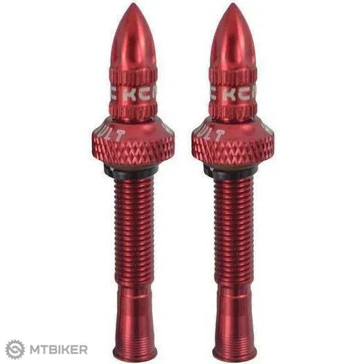 Valve tubeless KCNC Alloy, 50 mm, roșu Livrare gratuită