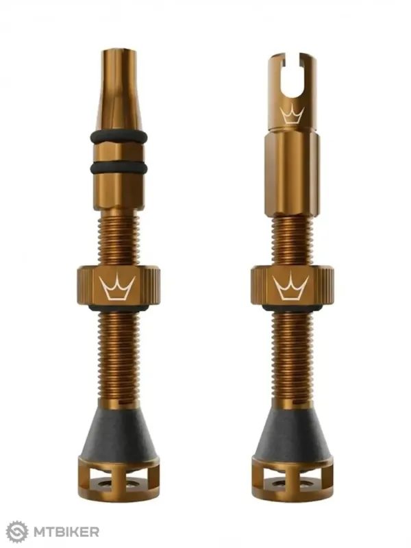 Valve Peaty's Holeshot Fast Flow fără cameră, 42 mm, bourbon Ultima șansă