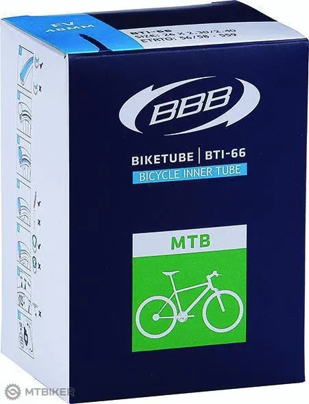 Ultima șansă Dușă BBB BTI-40 Biketube MTB 29x2.4-2.8", valvă Presta 48 mm