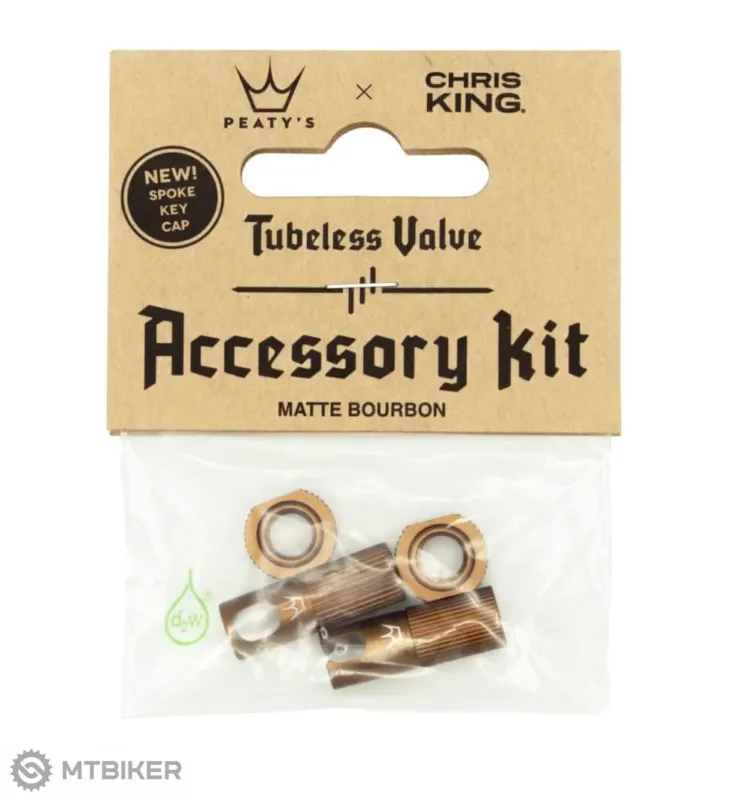 Set de service Peaty's x Chris King MK2 pentru valve tubeless, maro Reducere specială