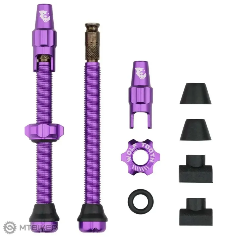 Valve Wolf Tooth Clik fără cameră, 60 mm, mov Transport gratuit