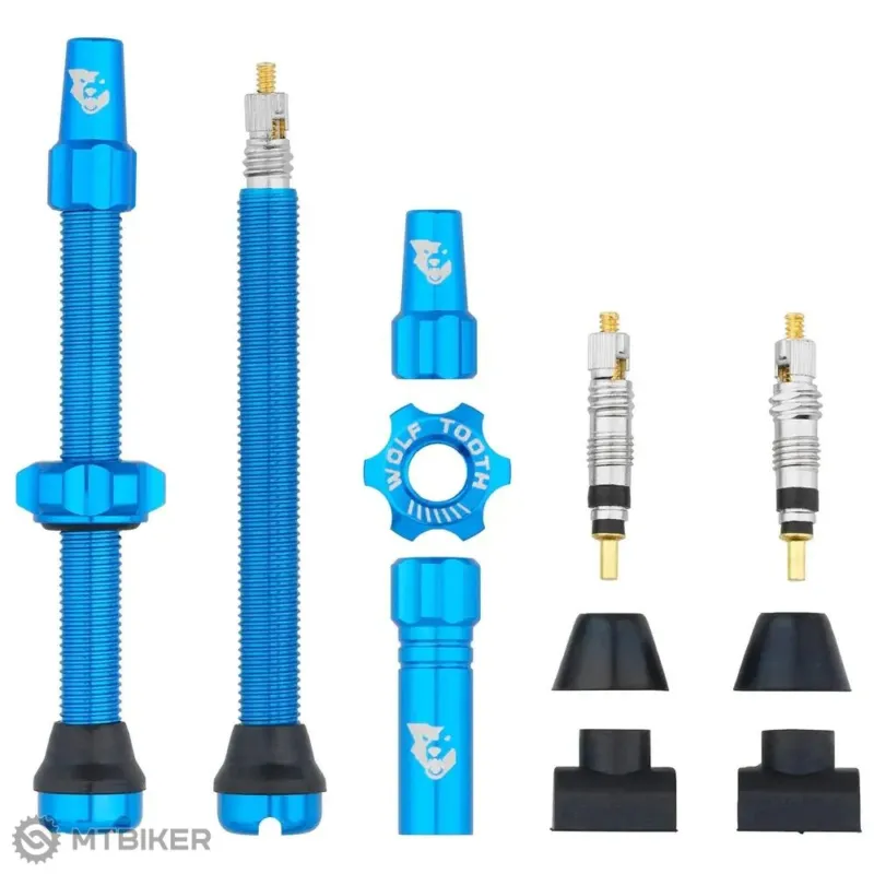 Valve Wolf Tooth fără cameră, presta 60 mm, albastru Preț promoțional