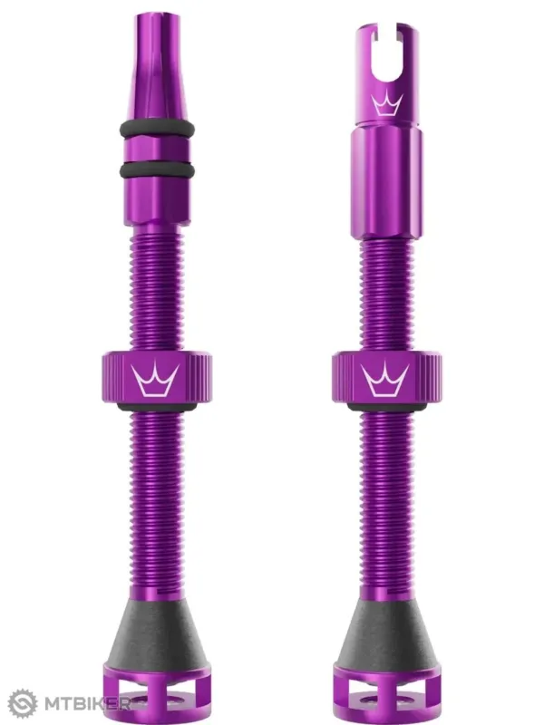 Valve Peaty's Holeshot Fast Flow fără cameră, 60 mm, violet - UNI Mai ieftin