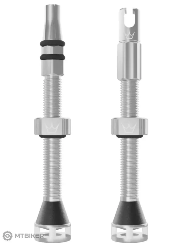 Valve Peaty's Holeshot Fast Flow fără cameră, 60 mm, silver Ofertă exclusivă