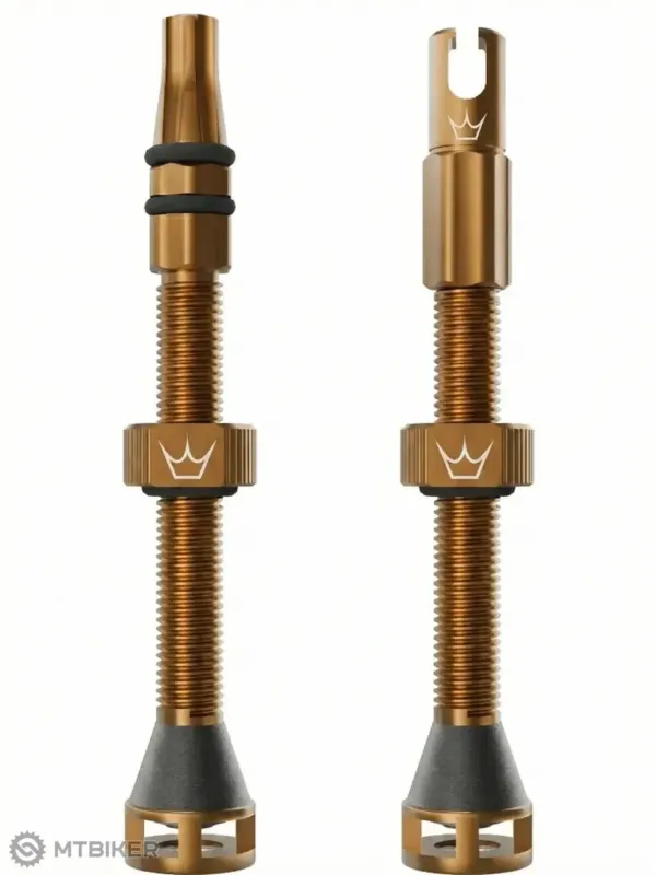 Valve Peaty's Holeshot Fast Flow fără cameră, 60 mm, bourbon Premium