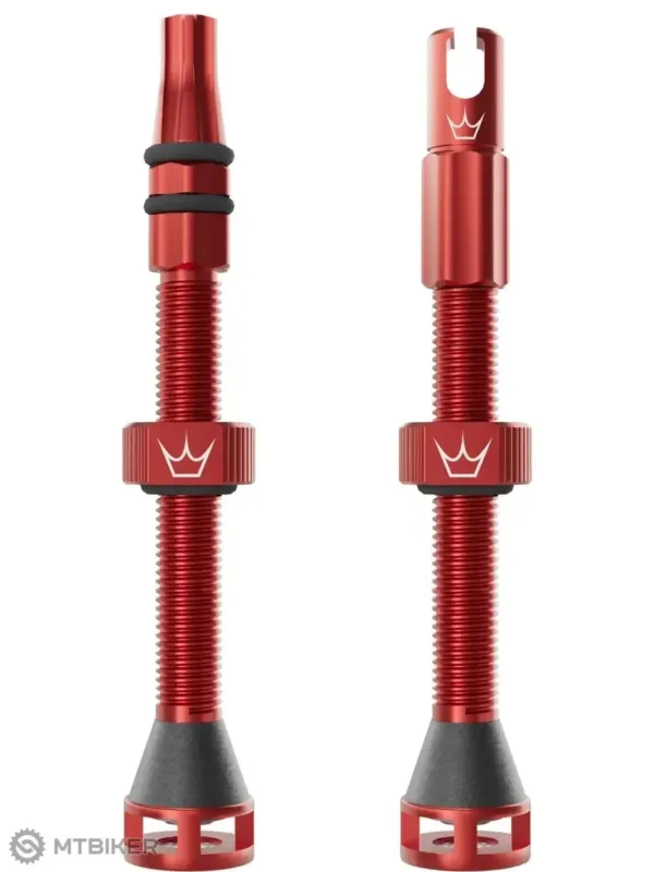 Valve Peaty's Holeshot Fast Flow fără cameră, 60 mm, roșu Preferatul clienților
