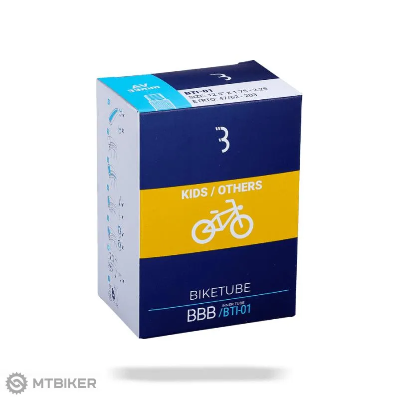 Cameră BBB BTI-43 BIKETUBE KIDS 24x1.5/2.0 AV 33 - 24x1.5/1.75 AV33 Noutate