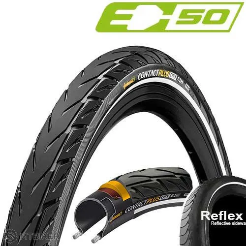 Anvelopă Continental Contact Plus City 700x47C reflex E-50, sârmă Reducere de preț