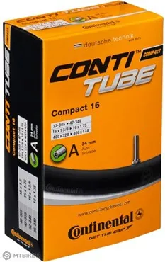 Reducere Cameră Continental Compact 14x1.25" - 14x1.5", ventil dunlop 26 mm - valvă dunlop 26 mm