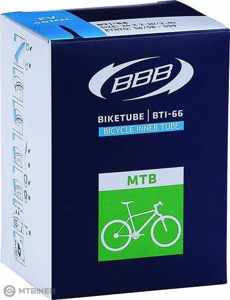 Transport gratuit Cameră BBB BTI-63 BIKETUBE MTB 26x1.75/2.35", valvă Presta 48 mm