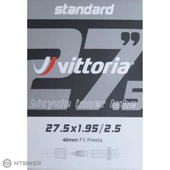 Cel mai vândut Dușă Vittoria Standard 27.5"x1.95-2.50", ventil galuskový 48 mm