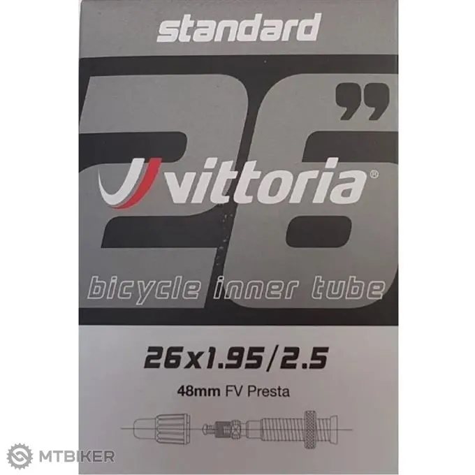 Popular Cameră Vittoria Standard 26"x1.95-2.50", valvă Presta 48 mm