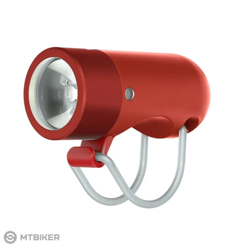 Lumină față Knog PLUG, 250 lm, roșu Disponibil imediat