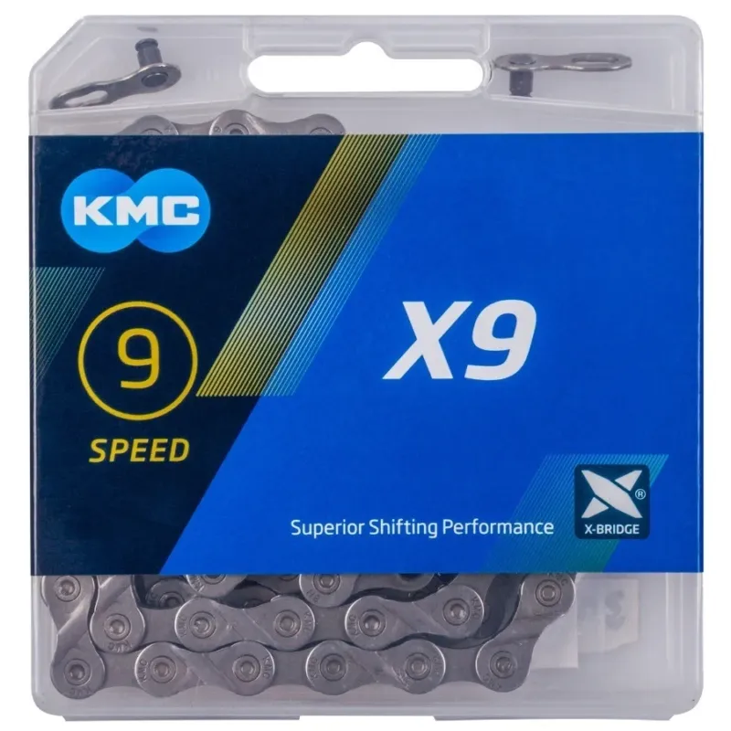 Livrare rapidă Lant KMC X9 Grey 114 z