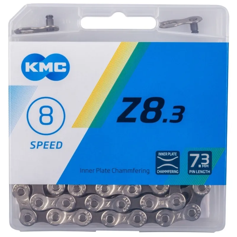 Preferatul clienților Lant KMC Z8.3 Silver-Grey 7, 8 v 114 Zale