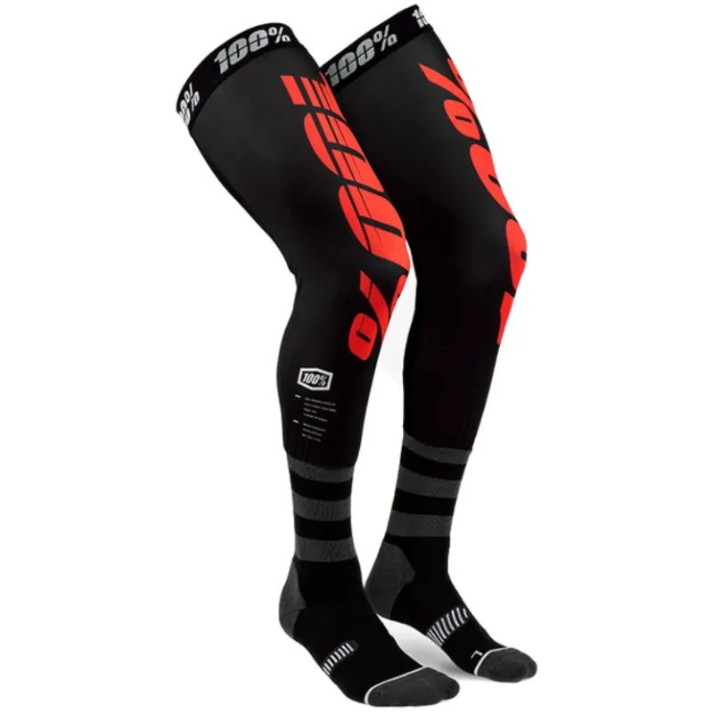 Ultima șansă Șosete pentru motocross/ciclism 100% REV BLACK/RED - S/M
