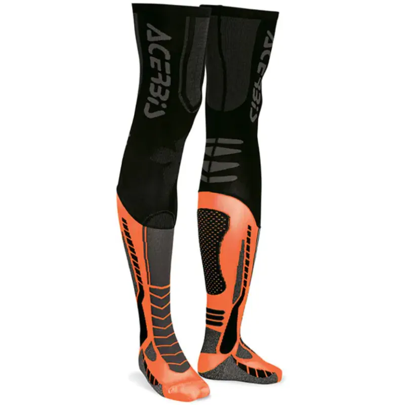 Ultima șansă Șosete motocross / bicicletă ACERBIS X-LEG PRO BLACK/ORANGE - S/M