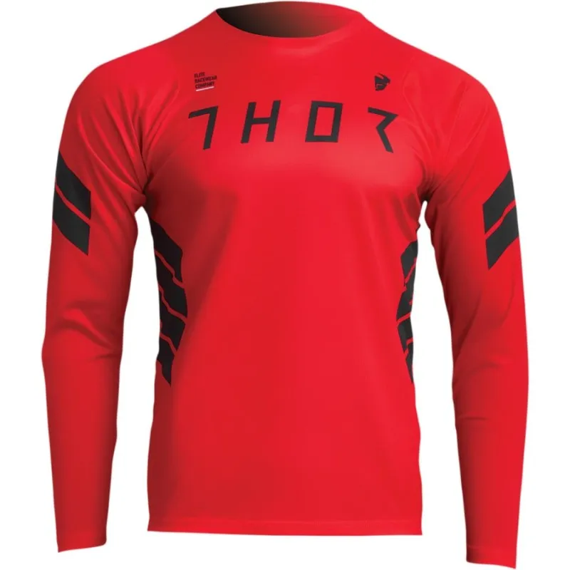 Chilipir Bluza ciclism Thor assist sting long sleeve, Rosu/Negru - S