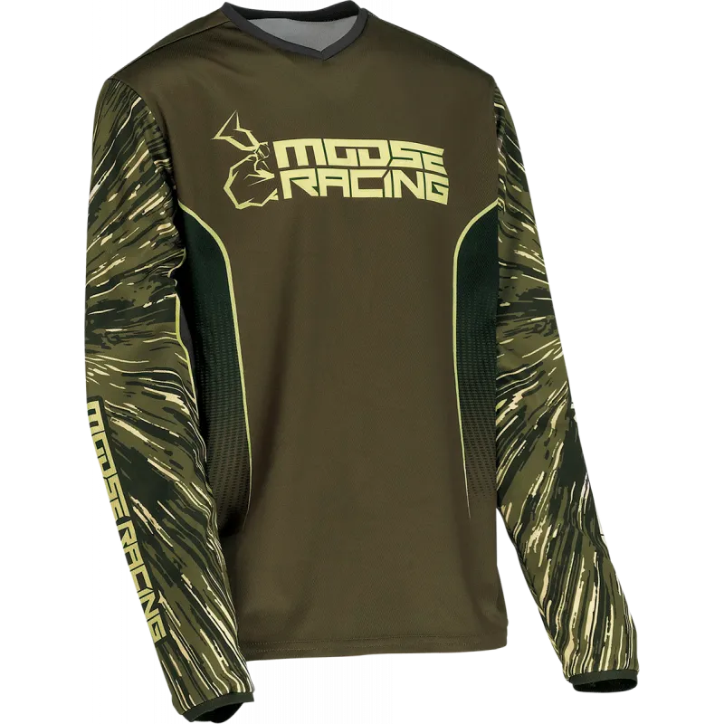 Promoție Bluza copii Moose racing agroid, Verde/Negru - L- 11-12 ani