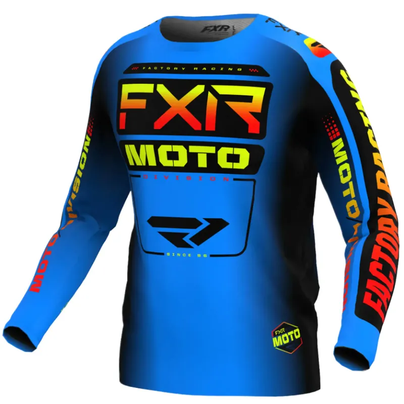 Bluza motocross FXR CLUTCH MX24 BLUE INFERNO - XL Expediere rapidă