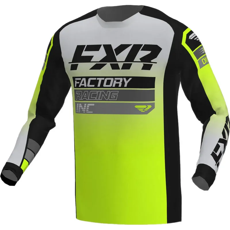 Bluza motocross FXR clutch MX23, Galben/Gri/Negru - XL Cumpărături sigure