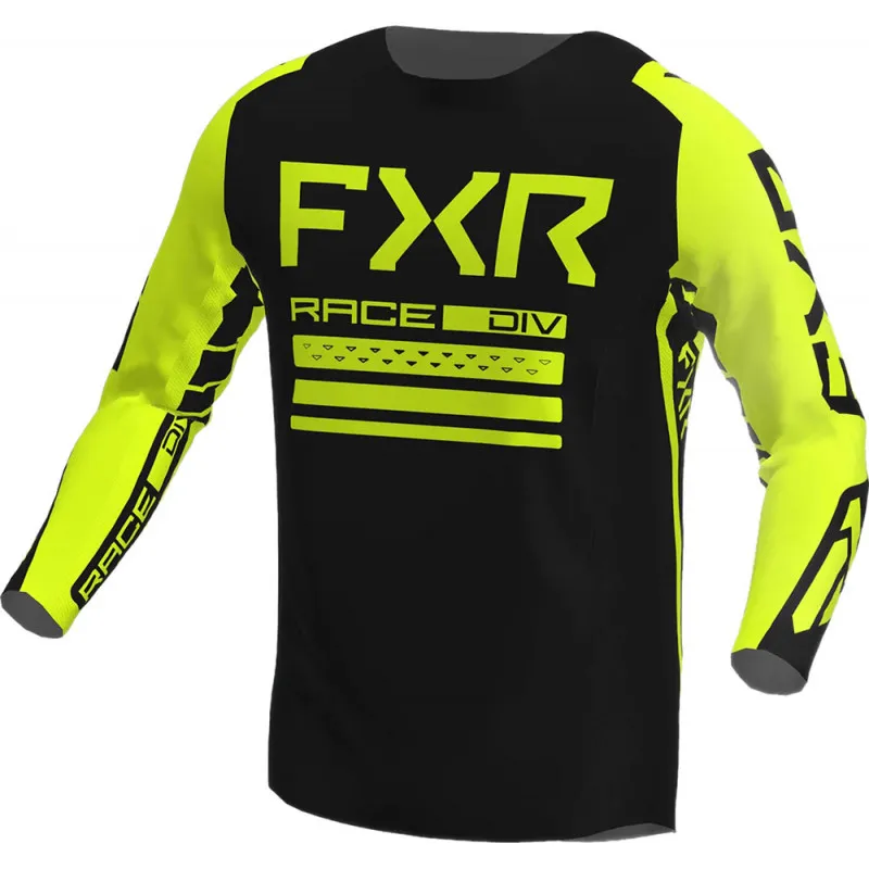 Retur gratuit Bluza motocross FXR contender MX23, Negru/Galben - XXL