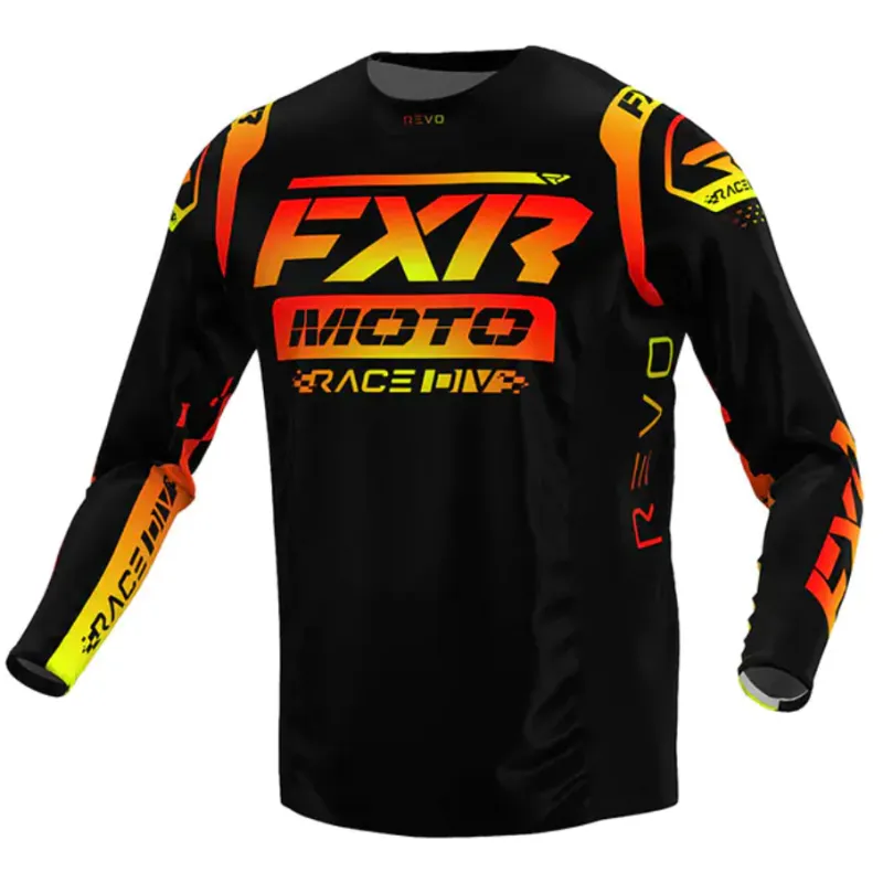 Reducere de preț Bluza motocross FXR REVO COMP MX22 TEQUILA SUNSET/BLACK - XXL