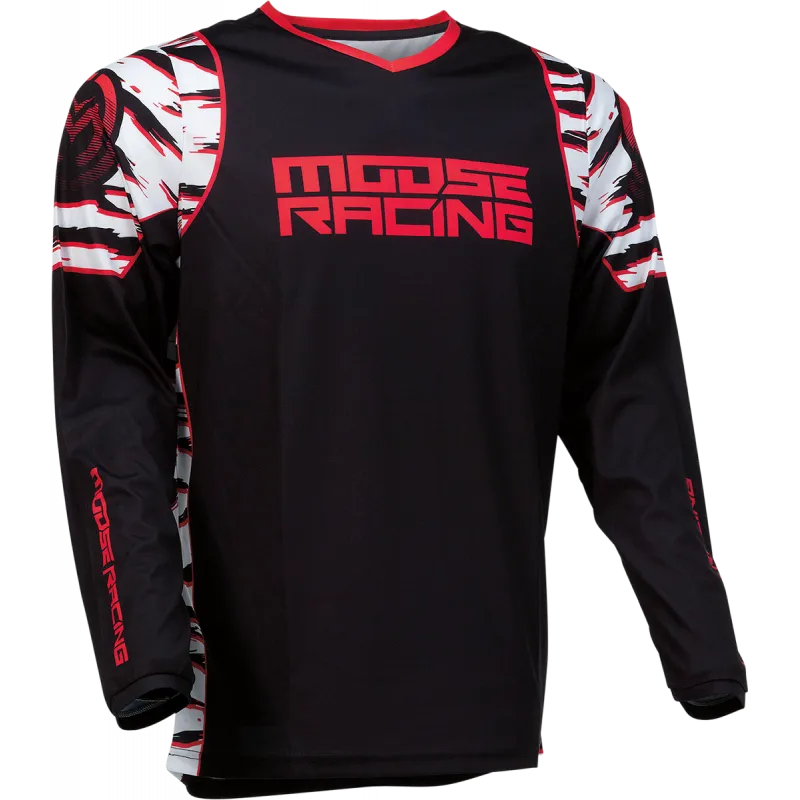 Bluza motocross Moose racing qualifier, Negru/Rosu - XL Ofertă de sezon