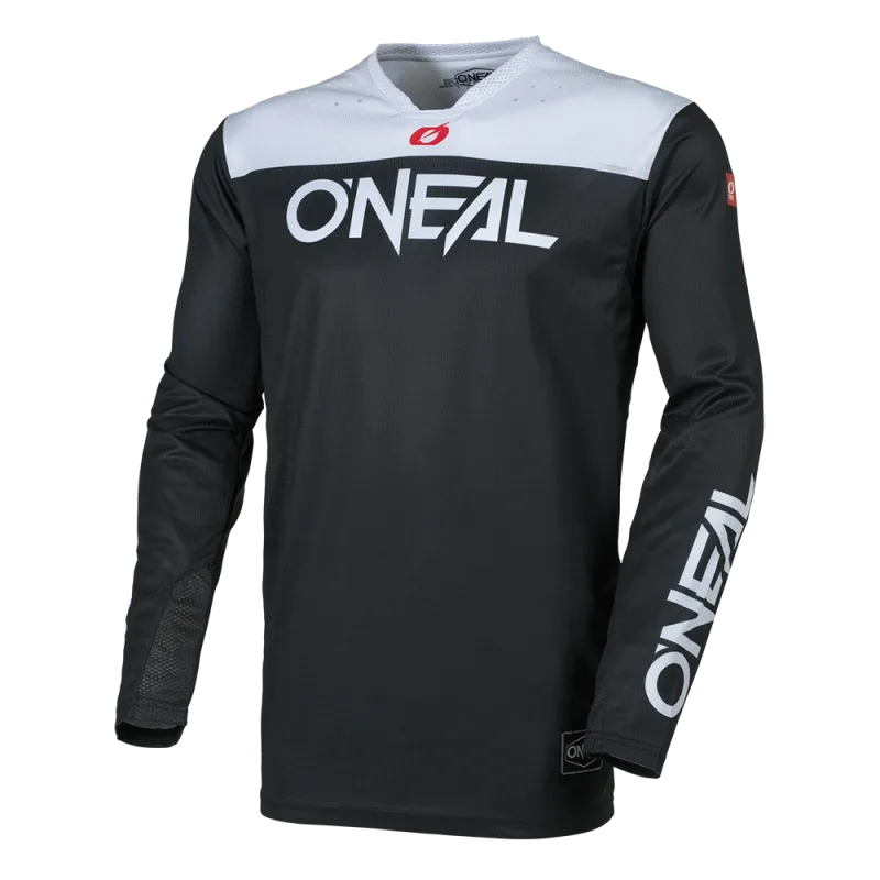 Bluză motocross O'NEAL HARDWEAR ELITE BLACK/WHITE V.26 - L Ultima șansă