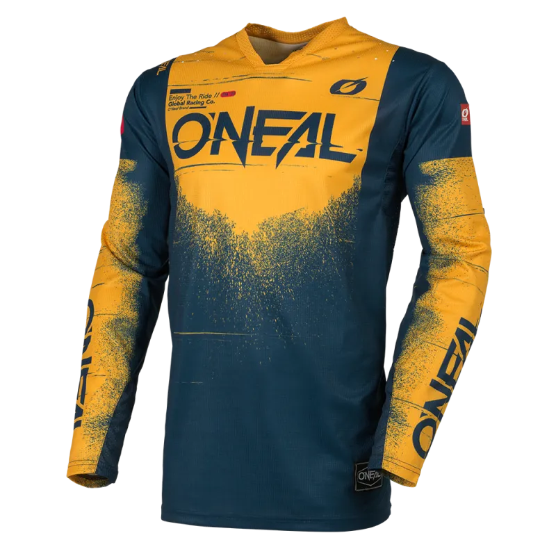 Bluză motocross O'NEAL HARDWEAR SWIPE NAVY BLUE/TANGERINE - M Livrare gratuită