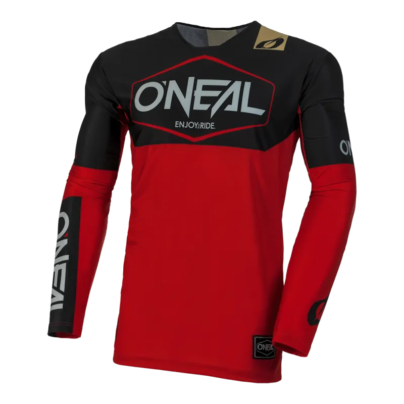 Bluza motocross O'NEAL MAYHEM HEXX V.24, Negru/Rosu - XXL Reduceri