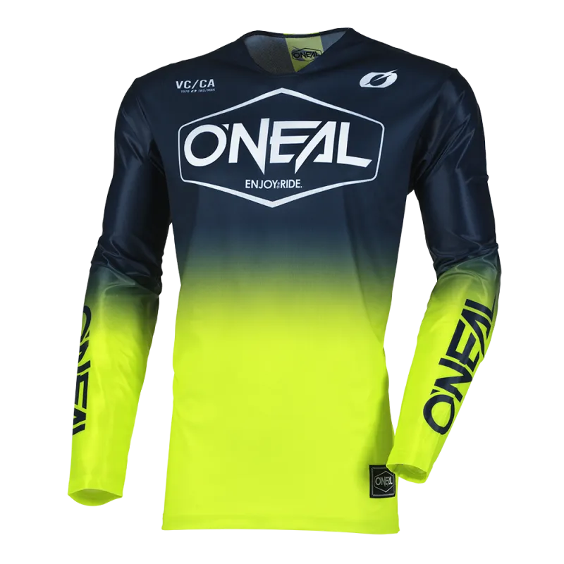 Bluza motocross O'NEAL MAYHEM HEXX BLUE/NEON YELLOW V.25 - L Cumpără online