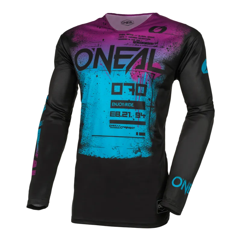 Super ofertă Bluza motocross O'NEAL MAYHEM SCARZ V.24, Negru/Albastru - XL