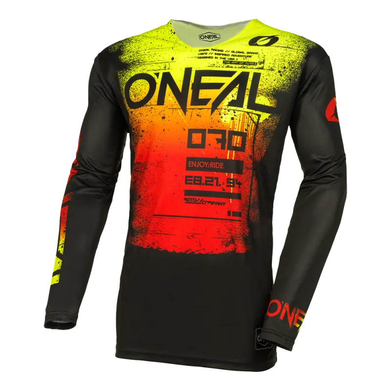 Bluza motocross O'NEAL MAYHEM SCARZ V.24, Negru/Rosu - M Calitate înaltă